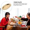 1pc Oval Plate Stainless Steel Food Plate Compact Snack Dish Rustproof Serving Tray For Home Restaurant Bar Breakfast Pastry