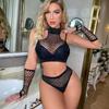New  Rhinestone Sexy Lingerie For Women Fashion 2-piece Bra Set Bra Panty Porn Sexy Suit Underwear Erotic Baby Doll Sleepwear