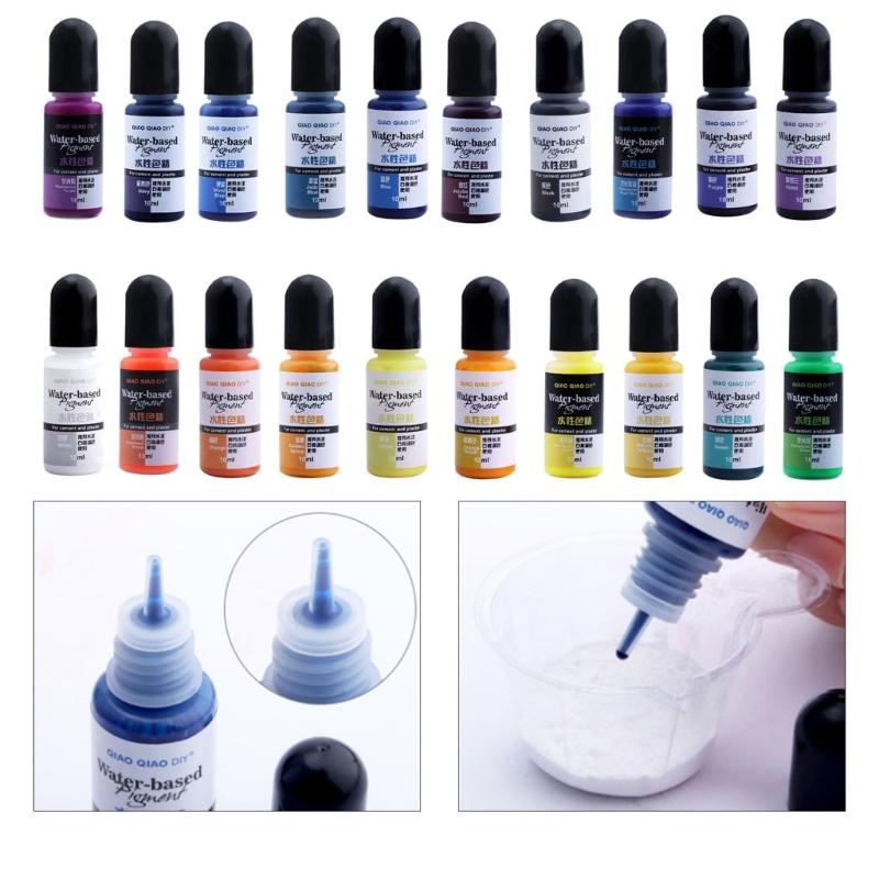 DIY Handmade Mold Color Mixing Pigment 8 Water Based Toner Options for Gypsum Cement Color Mixing Silicone Pigment