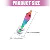 5pcs Artificial Baits Shrimp Lures Baits 5.8cm 3.1g Cuttlefish Hook Lures Glow Squid Jigs Glow Jigs Hook