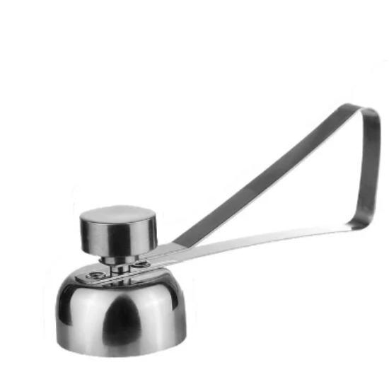 3types Boiled Egg Topper Shell Top Cutter Kitchen Gadgets Tools Raw Eggs Cracker Separator Stainless Steel Egg Knocker Opener