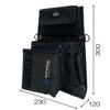 SK11 DEVICE bag with inner sack and flop pocket Black Multi-waist DVC-S12