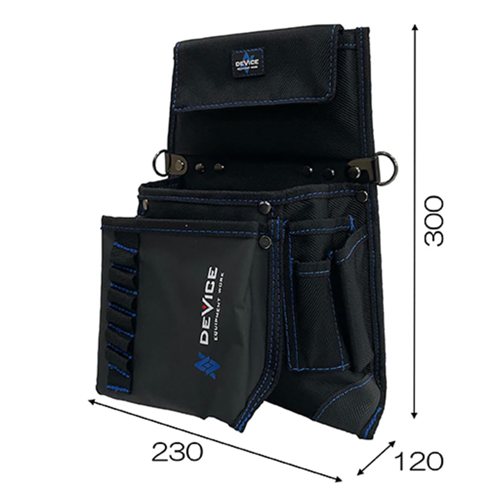 SK11 DEVICE bag with inner sack and flop pocket Black Multi-waist DVC-S12