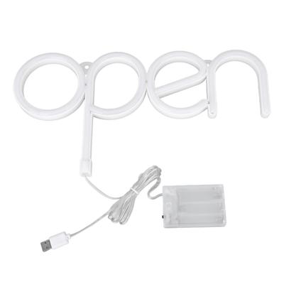 Neon Open Schild Helles RGB LED Schild 13,8x7,3in Batterie USB Betrieben PVC Neon Display Licht für Geschäft