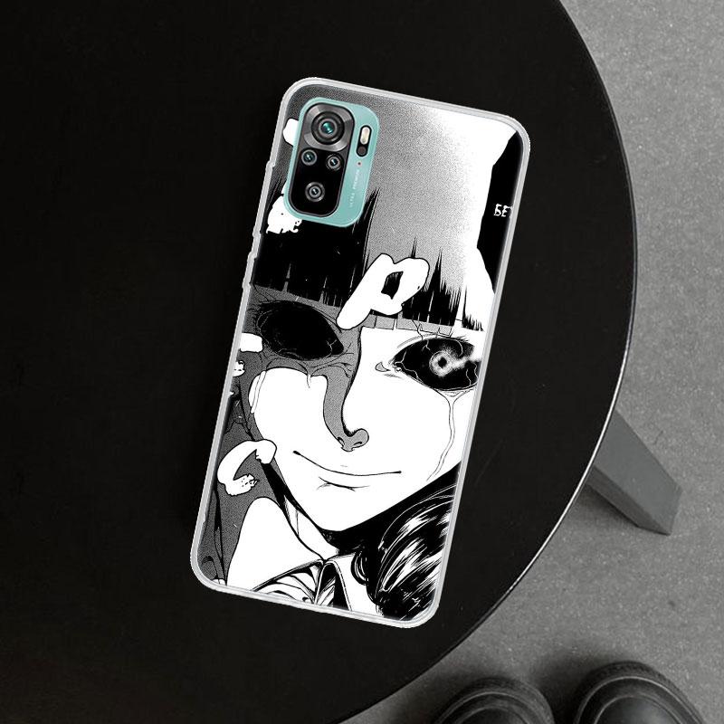 Japanese Horror Manga Style Phone Case Cover For Xiaomi Redmi Note 15 14 13 12 11 Pro Plus 14S 12S 11S 11T 11E 10S 10 Customized