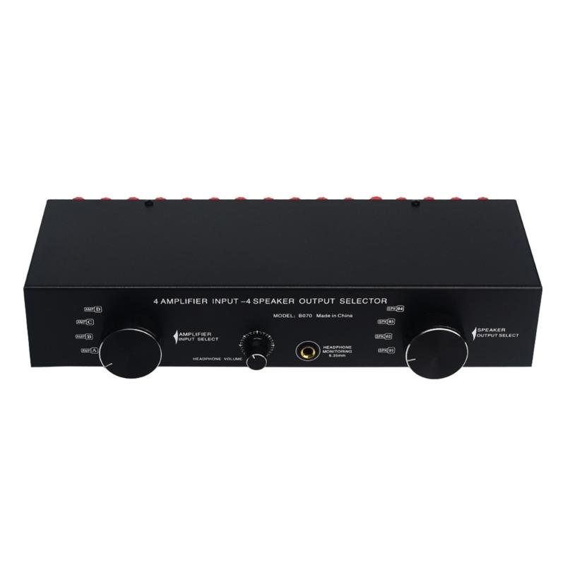 4 In 4 Out Passive Amplifiers Speaker Selector Switcher Sound Switching Distributor Comparator Sound Quality Without Loss