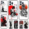 Japanese Samurai Ninja Phone Case For iPhone 17 Pro Max 16 14 13 12 11 15 Pro Max Plus 12 13 Mini 16e 17 Air Cover