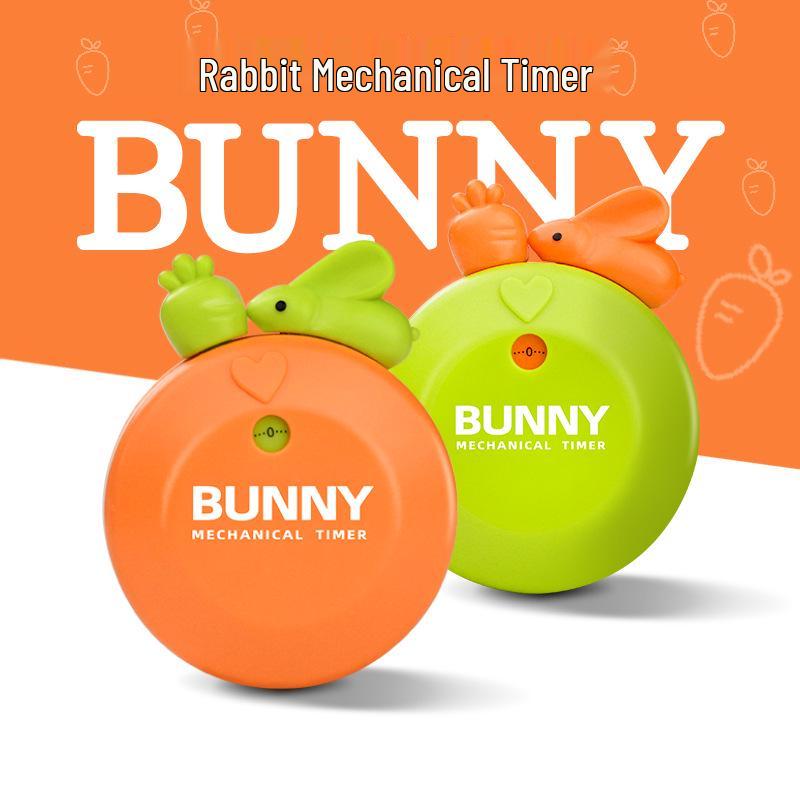 Children's Cartoon Rabbit & Squirrel Magnetic Timer for Cooking & Study
