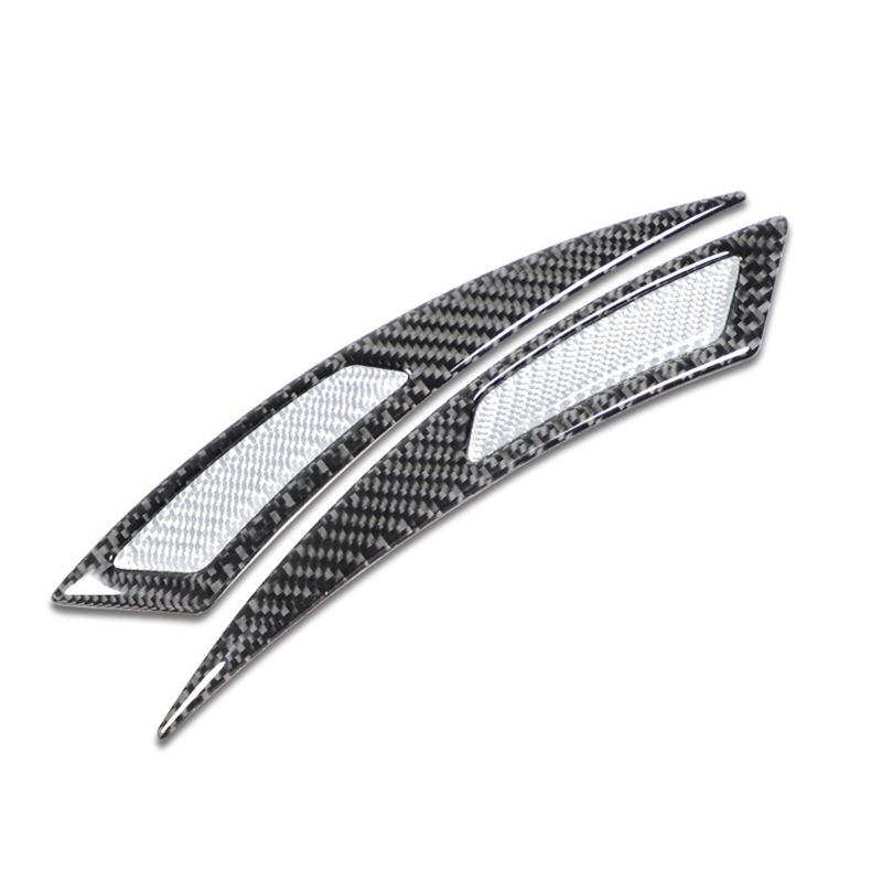 Vehicle Wheel Arch Guard Protector Trim Carbon Fiber Style Protective Layer Weather Resistant PVC Material Easy Mounting