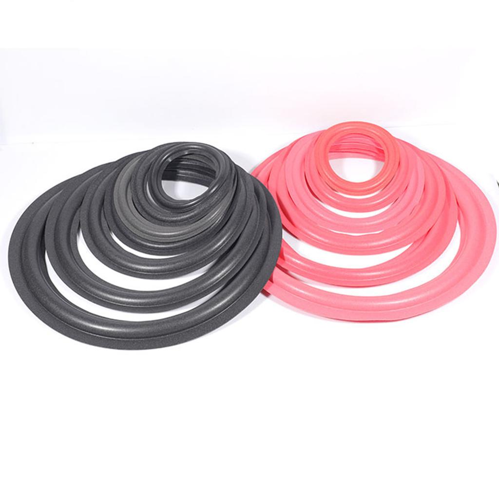 Speaker Rubber Foam Edges Surround Rings Repair Part for Speaker Repair DIY Surround Edges Dustproof Rings Improved Bass