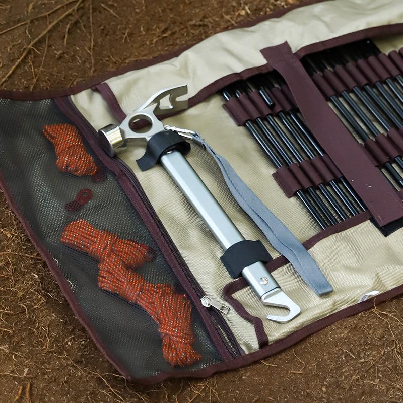 1PCS Stainless Steel Camping Hammer for Outdoor Tent Stakes Survival Gear Multi-Function Tool with -Durable Portable Hammer