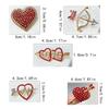 Valentine's Day Romantic Rhinestone Heart Brooch For Women Unisex Pearl Love Pins Banquet Party Backpack Gifts Jewelry Accessory