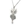 Les Trésors De Lily [N8181] - Silver 'Owls' Designer Necklace