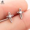 Cute Ballet Earings Women Jewelry Minimalist Puzzle Dinosaur Map Wave Cat Stainless Steel Stud Earrings Girls Pendientes