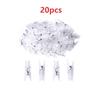 20pcs Mini Transparent Sewing Clips Plastic Photo Binding Clip Plastic Craft Sewing Clamps For