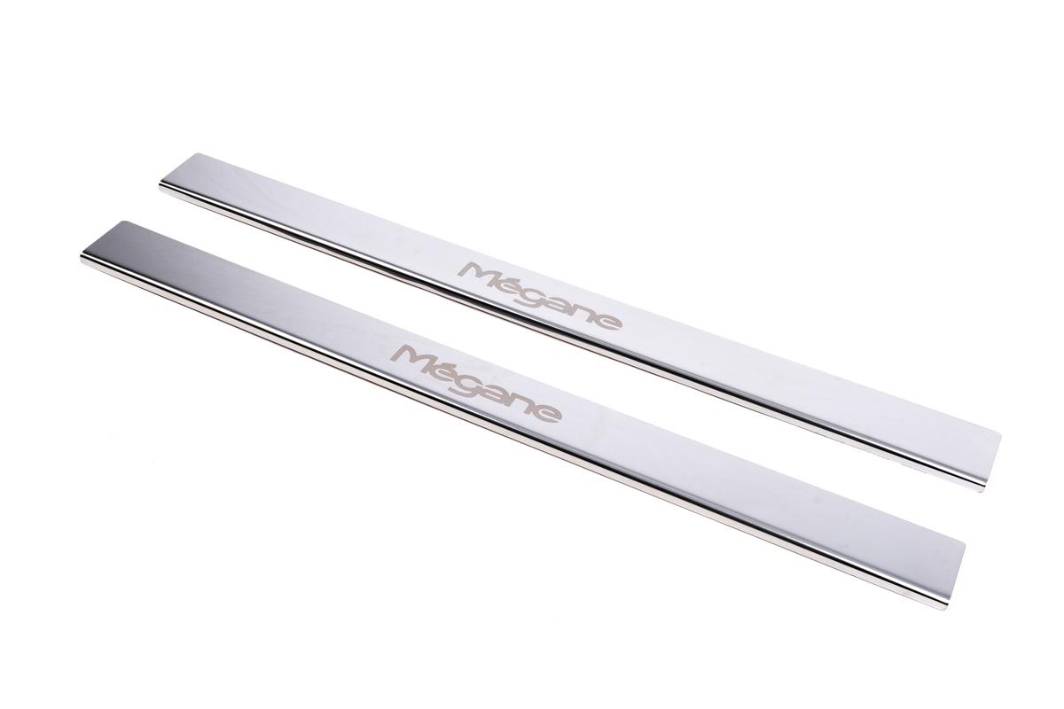 

Накладки на пороги Carmos (2 дверні, нерж.) для Renault Megane III 2009-2016 рр.