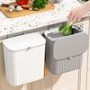 High-Strength PP Plastic Trash Can - Sealed And Odorless Easy To Clean Wall Mounted Trash Can Trash Can For Kitchen
