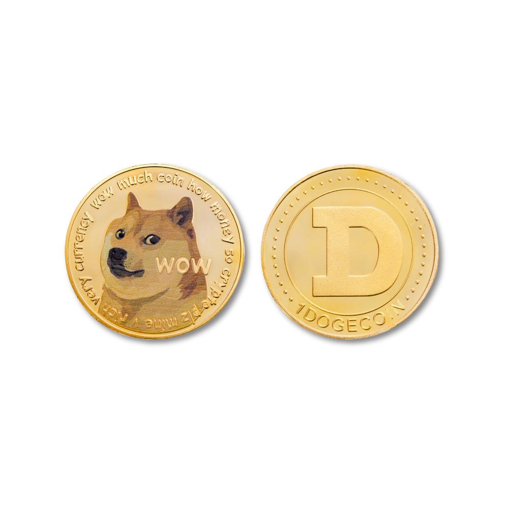 24-каратная золотая коллекционная монета Dogecoin - Ограниченный тираж, Мем-арт, NFT, Золотой сертификат, Физическая счастливая монета, Крипто-подарок, Для поклонников Shiba