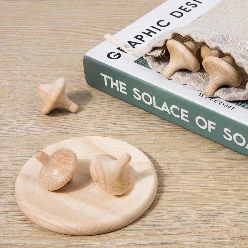 Holz-Kreisel für Kinder – Manuelle Holz-Kreisel, Spielzeug für die frühe Kindheit, Lernspielzeug, Deko zum Selbermachen, Geschenkidee für Kinder