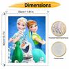 Disney Frozen Elsa Anna Olaf Paint By Number Kit Drawing Canvas DIY Picture Home Decor Painting Wall Art HandPainted Craft Gift