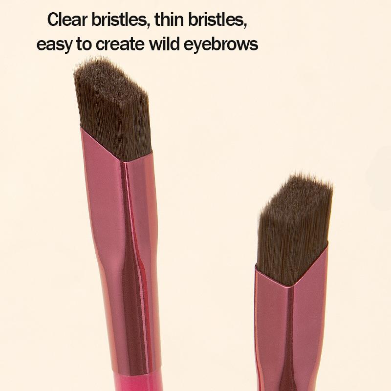 1pc Wild Eyebrow Brush Multifunction Simulated Eyebrow Hair Makeup Brush Square Stereoscopic Painting Hairline Eyebrow Portable Hairline Beauty Makeup