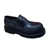 Leather Shoes Men's Summer New Hollow Breathable Woven Leather Business Platform Casual Shoes One Pedal