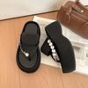 Fashion House Slippers Platform Glitter Slides Female Shoes Summer Clogs Woman Rubber Flip Flops Fashion Soft Jelly 2025 Beach Hawaiian
