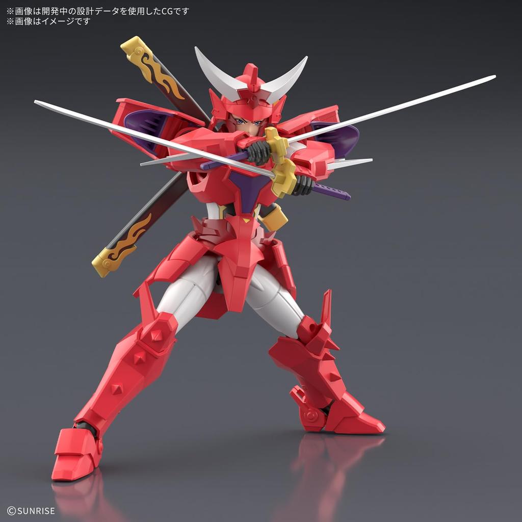 BANDAI SPIRITS 30MF Armored Legend Samurai Blazing Guy Plastic Model Kit Troopers Pre-colored
