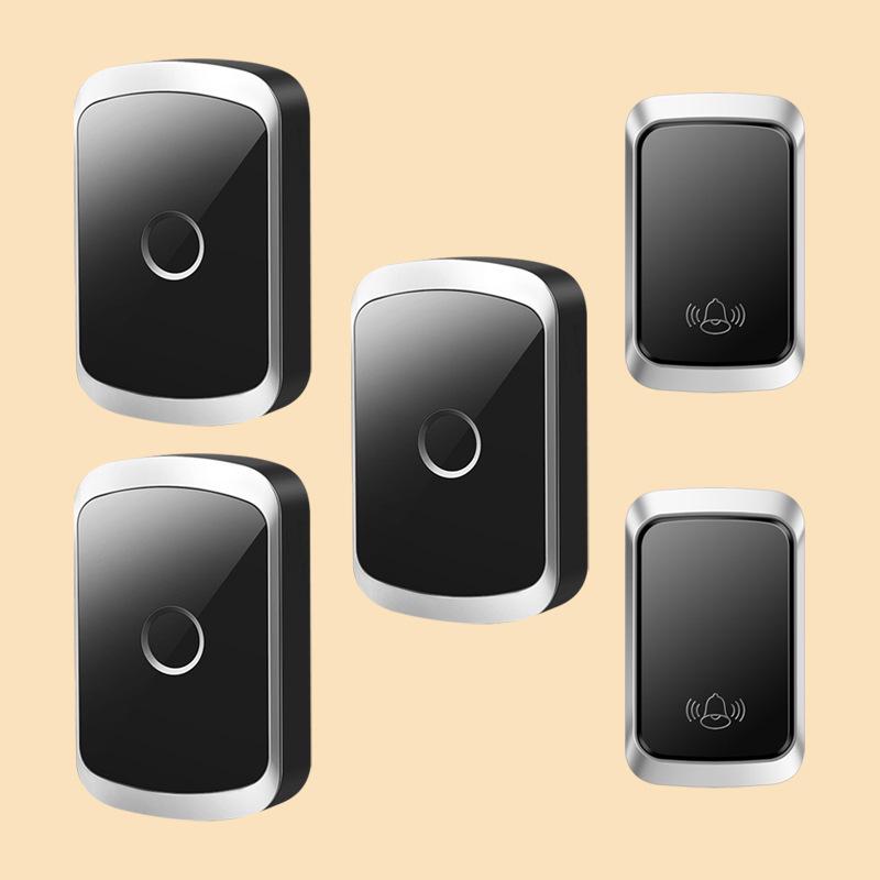 Wireless Self-Powered Doorbell with Three-Way Calling & Long-Distance Waterproof Design for Home Use