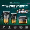 VGR V-644 Three-piece Haircut Combination Electric Shaver Professional Men's Hair Clipper Carved Electric Hair Trimming with Digital Display