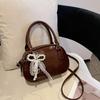 New Niche Design Fashionable Texture Handbag Bowling Bag Women's Versatile Shoulder Messenger Bag