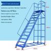Mobile Extendable Ladder Truck for Warehouse and Supermarket Use