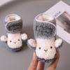 Cute Monkey Newborn Baby Shoes Plush Anti-Slip Socks Casual Infant Girls Boys  Girls Boys