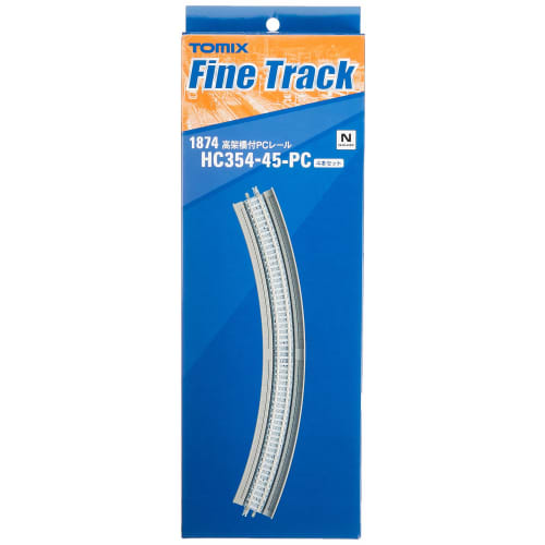 TOMIX N Gauge PC Rail with Viaduct, HC354-45-PC F, Set of 4, 1874 Model Train Supplies