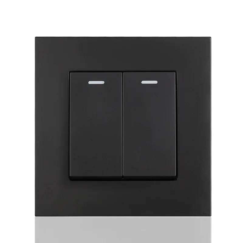 Standardní EU USB zásuvka typu C nabíjecí port, Francie se zásuvkou s vypínačem, 16A dvojitý rámeček, nástěnný USB napájení AC 110-250V
