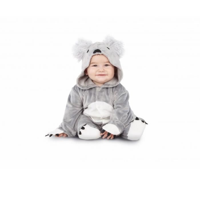 Déguisement Koala Bébé 1/2 ans - Gris - Mixte - 100% polyester - Intérieur