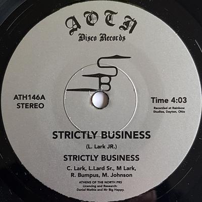 7inch Record STRICTLY BUSINESS - Strictly Business ATH146 Athens Of The N 2025 UK Soul/Funk
