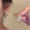 New Fireworks Earrings for Women, Light Luxury, High-end, Niche Design, Temperament, Versatile Earrings