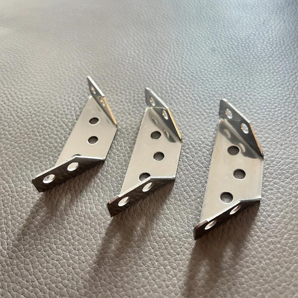 10/20/40/50pcs Thickened Stainless Steel Angle Code 90 Degrees Right Angle Fixed Bracket Furniture Connectors