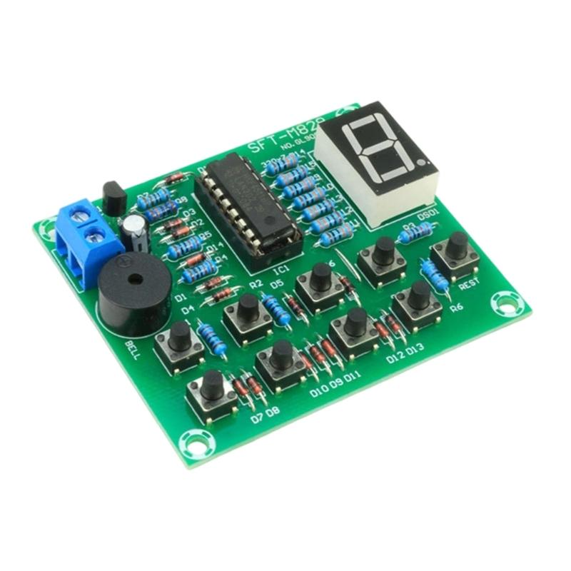 

8 Channel Interactive Response Circuit CD4511 Multiple Channel Disassembled Electronic Training Equipment Digital 1