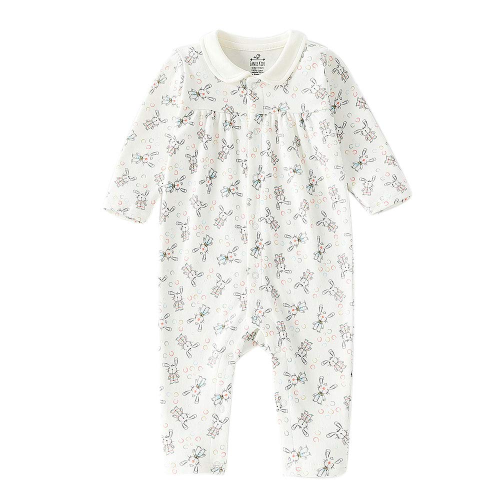 Baby nest Baby Clothes Girls Long Sleeve Coverall Romper Cotton Front Opening Long Sleeve Bodyall Easy to Change Soft Newborn Clothes Baby Underwear