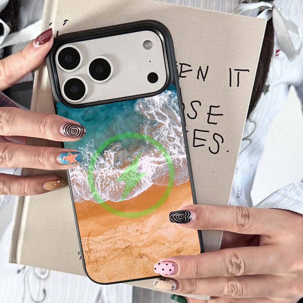 Sea Blue Sky Beach For Magsafe Wireless Charge Case For iPhone 17 16 15 14 13 12 11 15 Pro Max Magnetic Cover