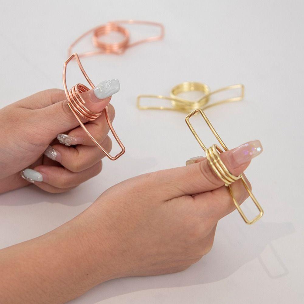 Metal Thumb Bookmark Page Turning Fixed Thumb Book Support Simple Thumb Book Holder  Students