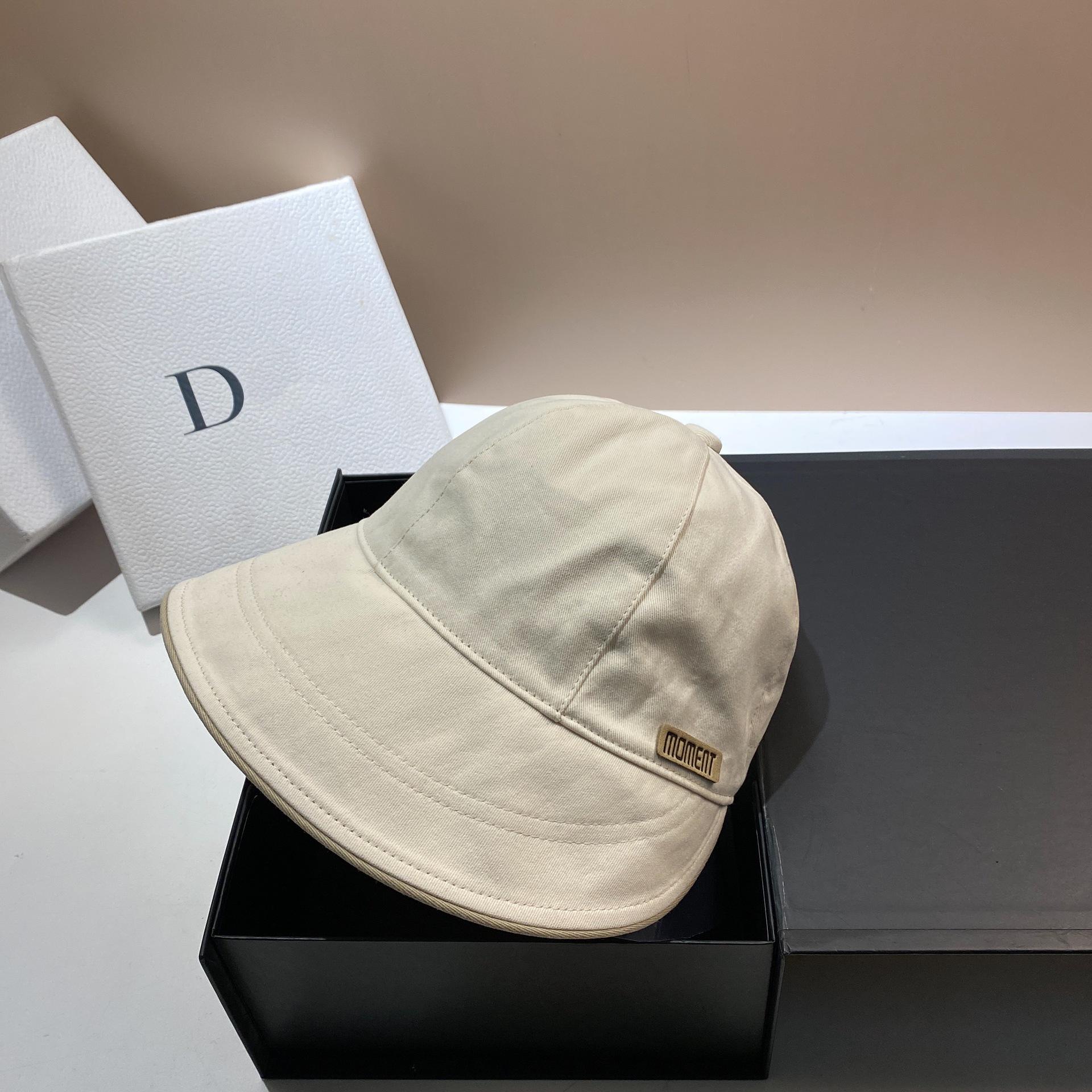 Star Ruth Zhao Shows Her Face, Small Bucket Hat, Simple Cotton Big Brim Cap, Spring And Summer Travel Visor Adjustable