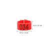 100 Pcs Reusable Plastic Pigeon Leg Numbered Feet Rings for Chicken Ducks Hens Birds Supplies Identify Clip