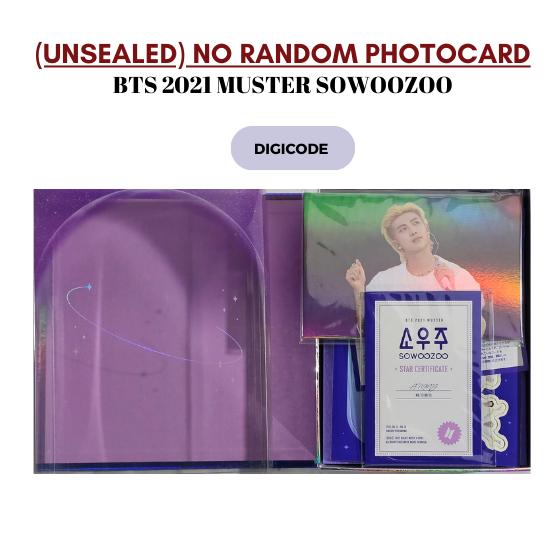BTS 2021 Muster Sowoozoo Unsealed No Random Photocards