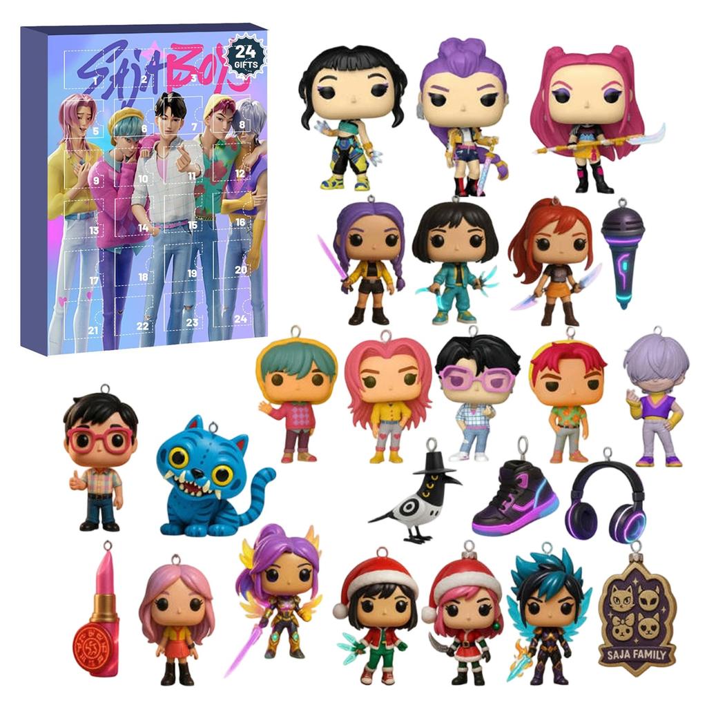 3D WDoll Surprise Box, 24 panenek čeká, až je rozbalíte, Vánoční překvapení pro přátele a děti