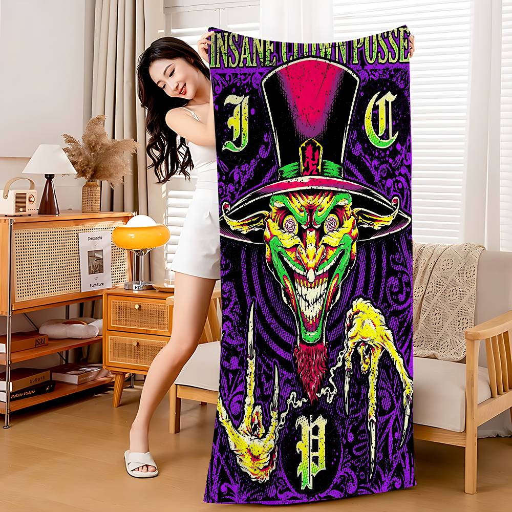 

ICP Insane Clown Posse BAND Microfiber Blanket Quick Drying Beach Towels Oversized Printing Super Absorbent Pool Towel Blanket W30*H60(CM)