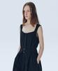 Awi Nylon Belted Dress_Black