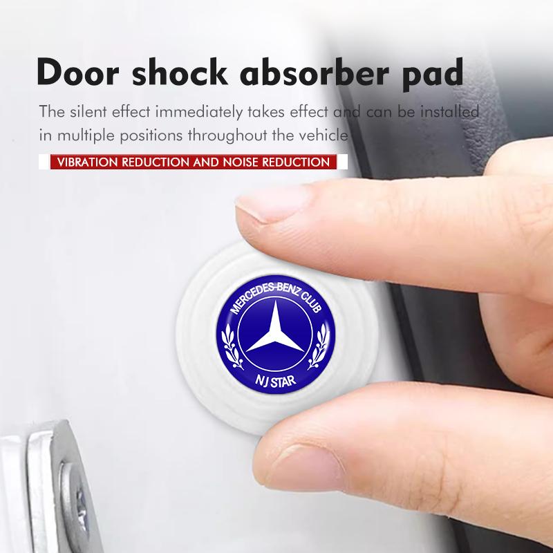 JFZAY1 4/8pcs Anti-collision Car Door Closing Anti-shock Protection For Mercedes Benz AMG A C E S G Class W201 W210 W108 W204 W205 W203